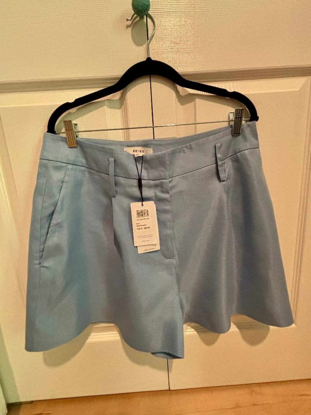 NEW Reiss Linen Blend Shorts Size 12